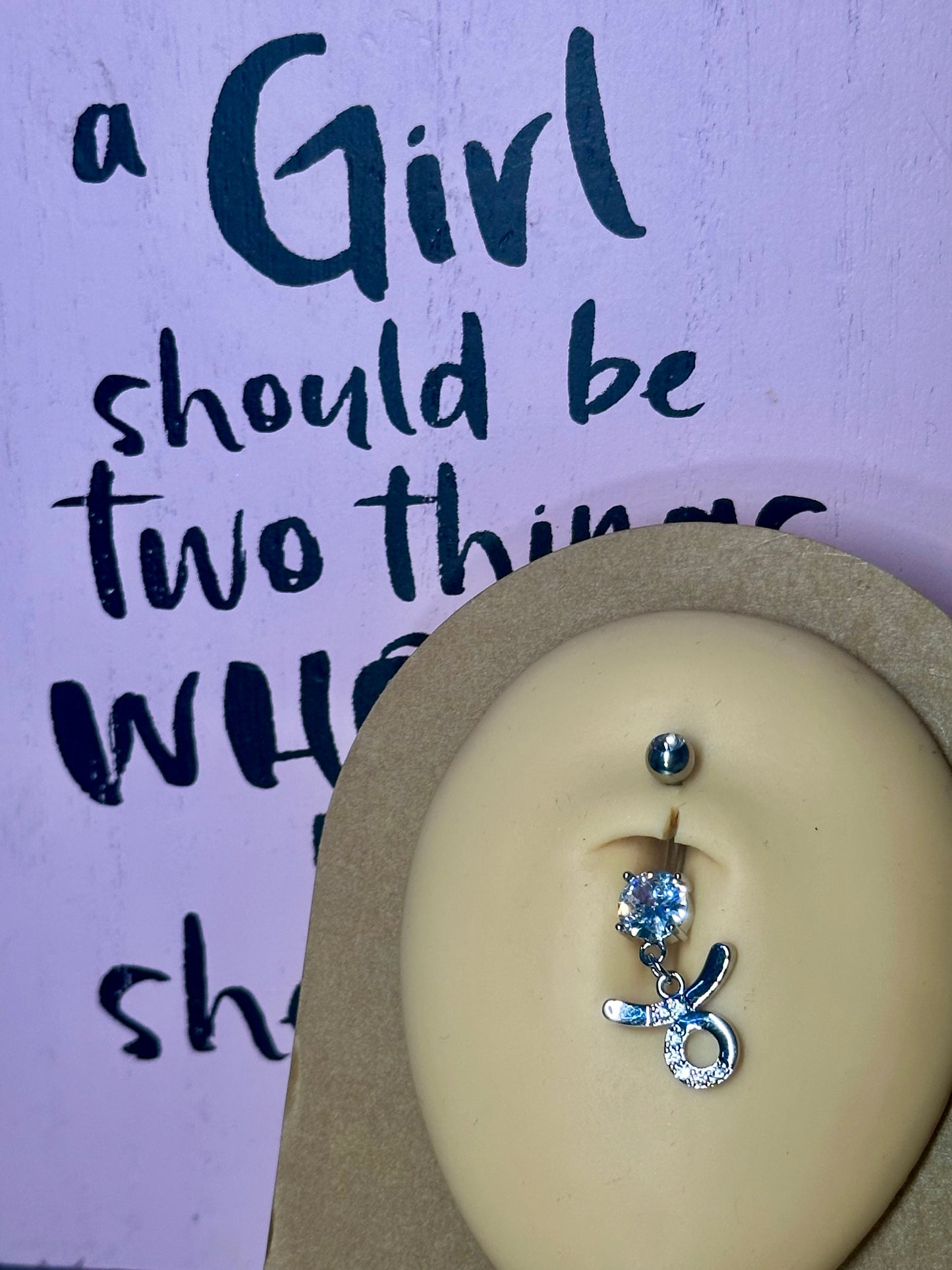 Zodiac Sign Belly Ring