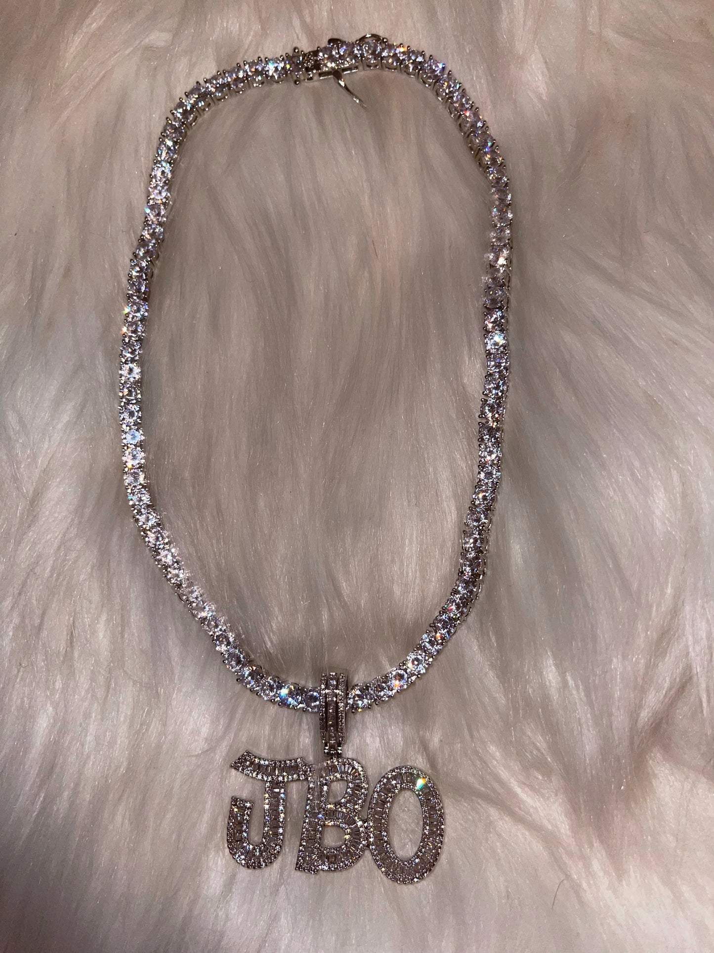 CUSTOMIZED Glacier Font ( Tennis Chain )