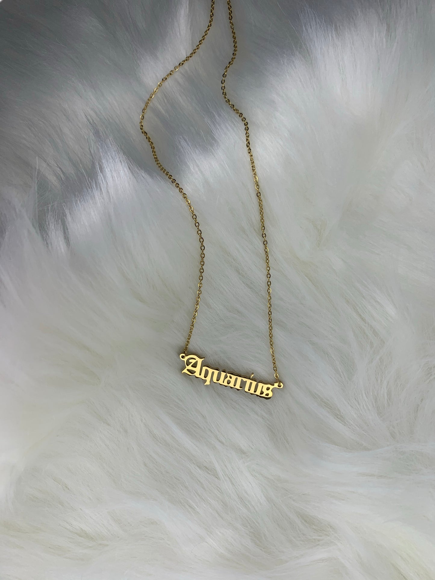 Aquarius Zodiac Necklace