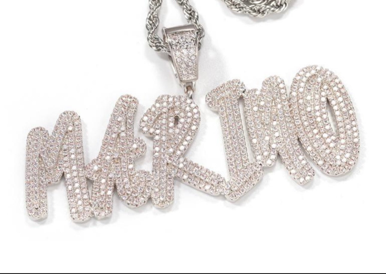 CUSTOMIZED Icy Name Chain ( Tennis Chain)