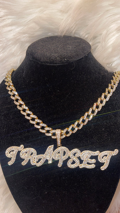 CUSTOMIZED Diamond Font (Cuban Chain)