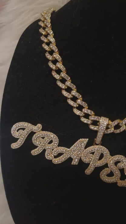 CUSTOMIZED Diamond Font (Cuban Chain)